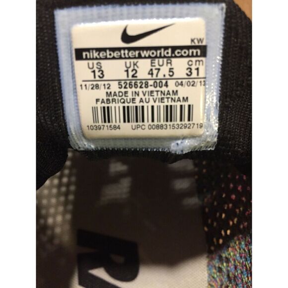 Nike Flyknit Multicolor OG Sz 13 Yeezy Fieg Boost 526628 004 Version 1.0 - Picture 9 of 9